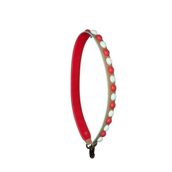 Fendi Multicolor leather bag strap with gold-tone hardware. - Picture 15 of 15